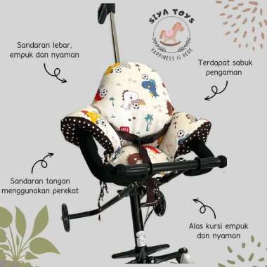 [TERMURAH BAMS] ALAS STROLLER MIKROTRIKE BENTUK SEGITIGA ALAS DUDUK STROLLER TRIKE MURAH DAN NYAMAN 