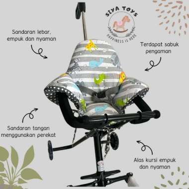[TERMURAH BAMS] ALAS STROLLER MIKROTRIKE BENTUK SEGITIGA ALAS DUDUK STROLLER TRIKE MURAH DAN NYAMAN 