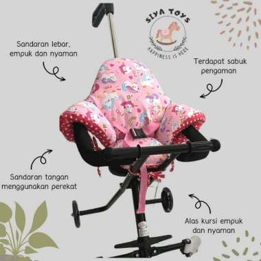 [TERMURAH BAMS] ALAS STROLLER MIKROTRIKE BENTUK SEGITIGA ALAS DUDUK STROLLER TRIKE MURAH DAN NYAMAN 