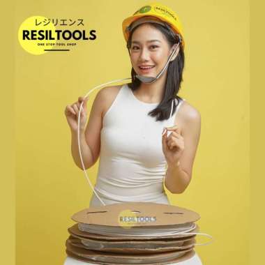 Per Roll Pembungkus Kabel 3 mm Putih Selang Bakar Tube Cable Protector