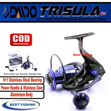 REEL DAIDO TRISULA SW UKURAN 1000 2000 3000 4000 6000 SALTWATER 2000,Gold
