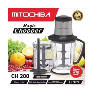 Mitochiba CH-200 Food Chopper hitam polos