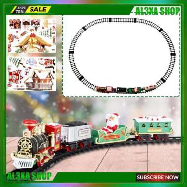 Set Mainan Rel Kereta Api Dgn Lampu Suara Anak