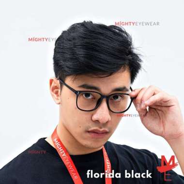 Kacamata Photochromic Antiradiasi - Florida Black Pria Kotak Gaya + BlueRayBening