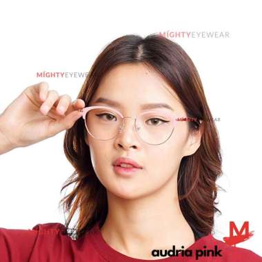 New! Kacamata Besi Blueray & Antiradiasi - Audria Pink - Kacamata FRAME SAJA