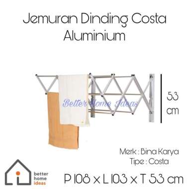 Jemuran Dinding Aluminium COSTA - BINA KARYA
