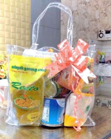 Paket sembako Custom , Paket Goodie bag sembako , hampers sembako
