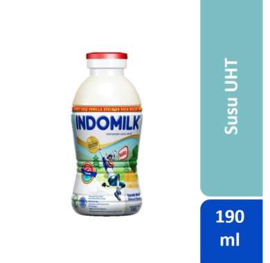 Promo Harga Indomilk Susu Cair Botol Vanila 190 ml - Blibli