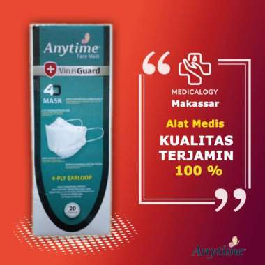 Masker KF94 Premium Anytime Warna Hitam Per Box isi 20 pcs
