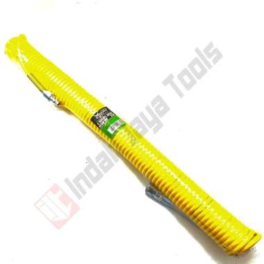 TEKIRO Recoil Hose 12 Meter - Selang Angin Kompresor Spiral Kuning