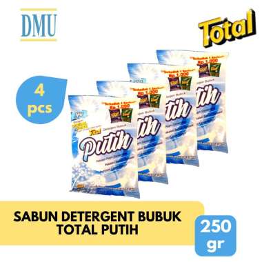 Total Putih Detergent Bubuk [250 g] Isi 4 Pcs