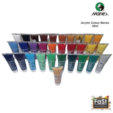 Maries Cat Akrilik / Acrylic Color Maries 30ml Warna Special PALE GOLD