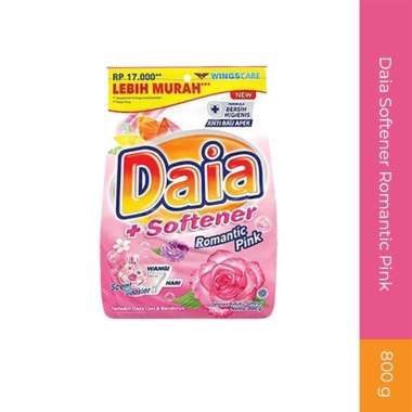 Promo Harga Daia Deterjen Bubuk + Softener Pink 850 gr - Blibli