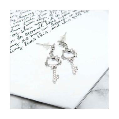Beauty Culture BCA236 Tusuk HK Key Perak Silver 925  Perhiasan Anting  Lapis Emas  [Original]