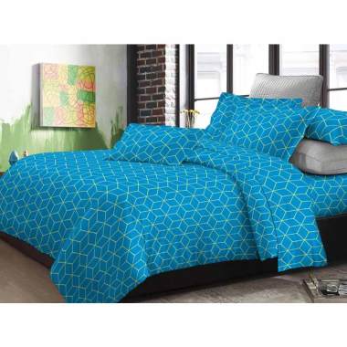 Adela Bedcover Set Ara - T30 Elegant Collection - Bed Cover Plus Sprei Set 120 x 200 Biru
