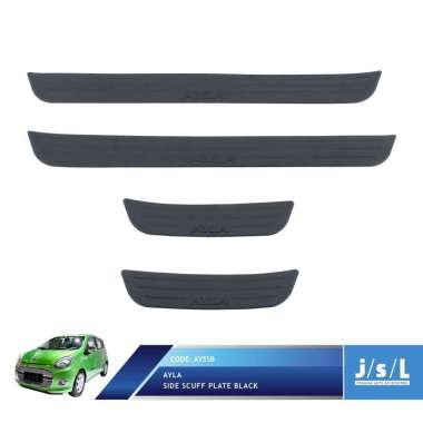 JSL Sillplate Ayla Side Scuff Plate for Daihatsu Ayla 2012 and Up blacktivo