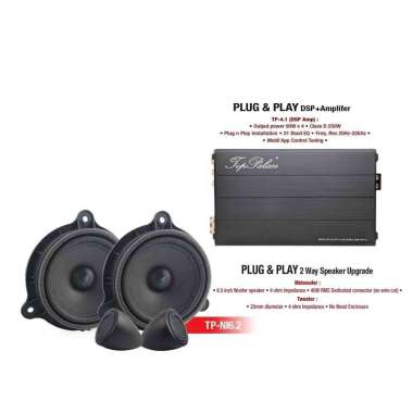 Top Palace Paket Audio Mobil Premium Upgrade for Nissan [DSP Processor/ Speaker Set] Hitam