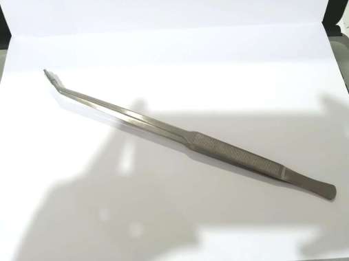 Kandila Pinset Bengkok Tumbuhan Aquarium 03 Silver