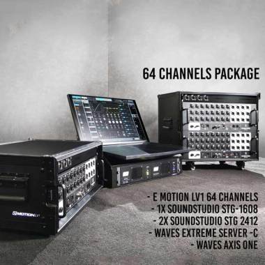 Waves LV1 eMotion [64 Channels] Hitam-Black