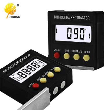 JIGONG Alat Ukur Sudut Kemiringan Digital Protractor Inclinometer Leve