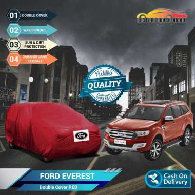 Double Cover Ford Everest [ OUTDOOR ] MERAH