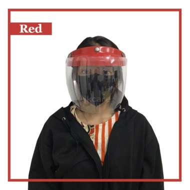 Face Shield Helm - Merah