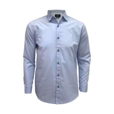 Redcliff Kemeja Pria Polos Panjang Biru N6BK3500F XXL