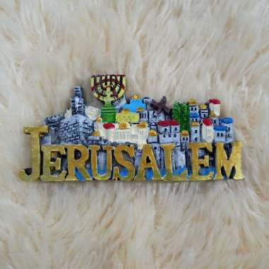 Fridge Magnet Tempelan Kulkas Souvenir Negara Israel Jerusalem Yerusalem Besar IL003 003 Multicolour