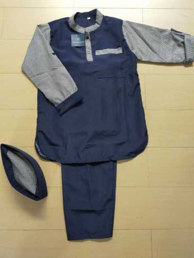KOKO ANAK MODERN KEKINIAN MODEL PAKISTAN KEMEJA KOKO KOTAK KEMKO KOTAK SIZE S M L XL XXL XXXL M NAVY
