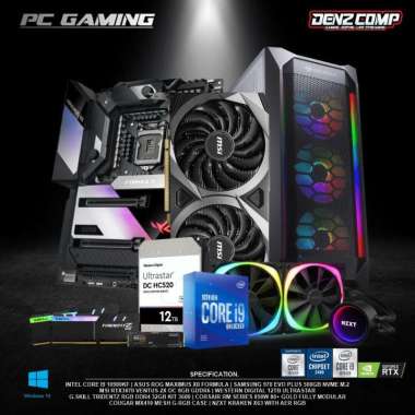 PC ROG-INTEL I9 10900KF (RTX3070 8GB) 32GB RAM 500GB NVME 12TB HDD