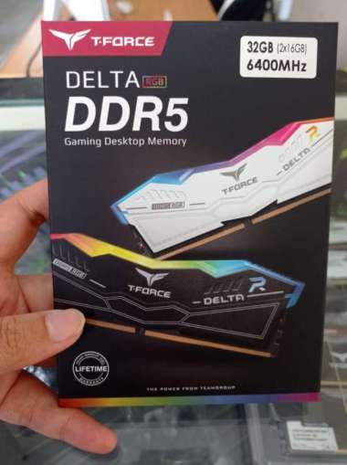 TEAM T-FORCE DELTA RGB DDR5 32GB 6400MHZ - DUALCHANNEL - 16GB X2