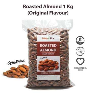 Kacang Almond Panggang 1kg (Roasted Almond)