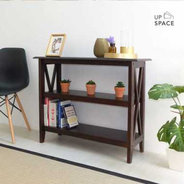 Up Space Kyla Console Table 2 Rak Dark Brown
