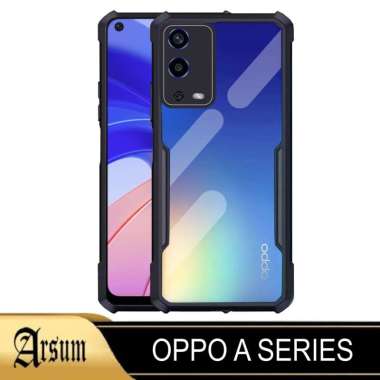 Promo Case Transparan Semua Type Oppo A Series Softcase Cover Airbag OPPO A55 5G HITAM