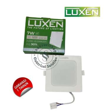 LUXEN LAMPU CLASSIC LED DOWNLIGHT PANEL 7 WATT KOTAK INBOW 4" INCH KUNING