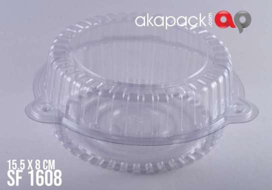 Tray Mika Kue / Tray Mika Plastik / Tray Mika Bulat Kue Bolu isi 10pc SF-1608