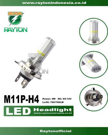 RTD Rayton Lampu Utama / Lampu Depan Motor LED M11P-H4 White