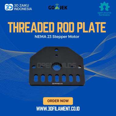 OpenBuild NEMA 23 Stepper Motor Threaded Rod Plate Black