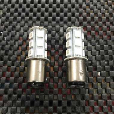 Lampu LED Rem Bayonet S25 Merah 2 Kaki