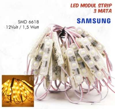 Lampu LED 12Volt LED Samsung Modul Strip 12V 1.5Watt 12 V SMD 6618