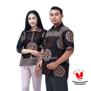 Batik Couple - Batik Wanita - Batik Pria Model Kekinian Trendy By Batik Dua Putri Collection =BARCA