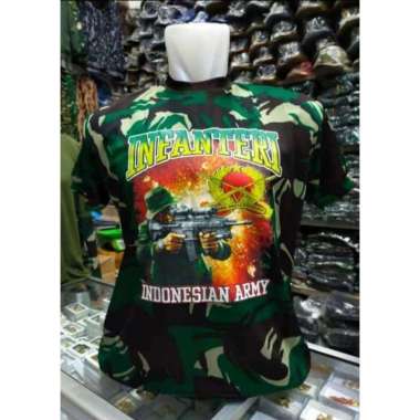 kaos distro Indonesian army loreng dry Fft Infanteri - L
