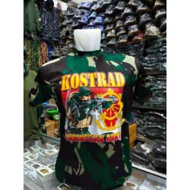 kaos distro Indonesian army loreng dry Fft Kostrad - XXL