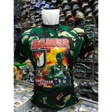 kaos distro Indonesian army loreng dry Fft Raider - XXL