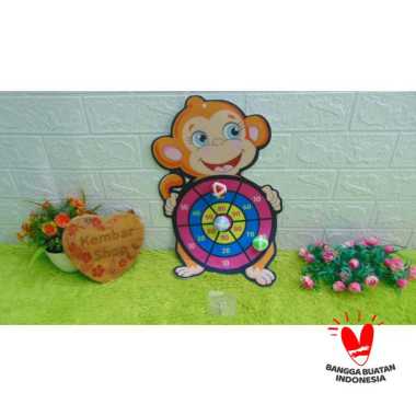 H134/SH139 Mainan Anak Papan Dart Lempar Bola Dart Antariksa Karakter Hewan Monyet Lucu ANTARIKSA