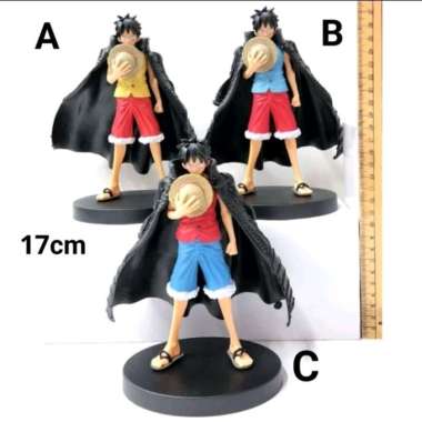 one piece Luffy black jacket action figure