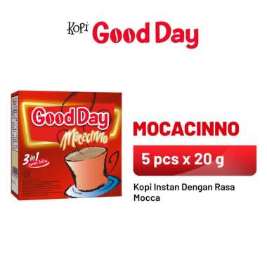 Promo Harga Good Day Instant Coffee 3 in 1 Mocacinno per 5 sachet 20 gr - Blibli
