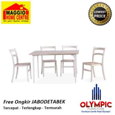 Olymplast DTM Simpson Meja Makan DTM SIMPSON + 4 KURSI JABODETABEK