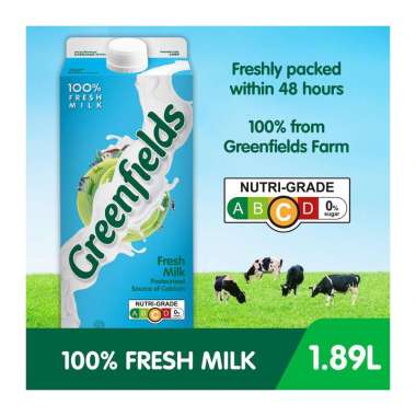 Promo Harga Greenfields Fresh Milk Full Cream 1890 ml - Blibli