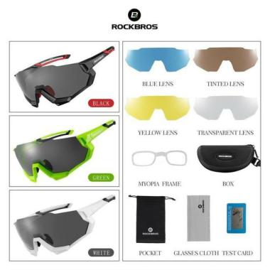 ROCKBROS GLASSES KACAMATA SEPEDA 10131 hijau